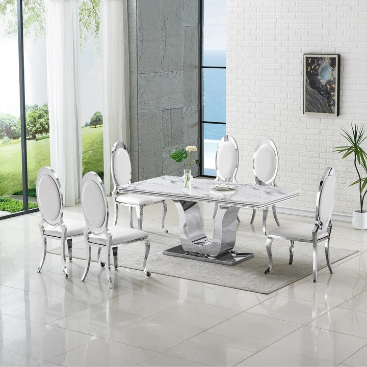 RDT3102 MESA COMEDOR PLATA