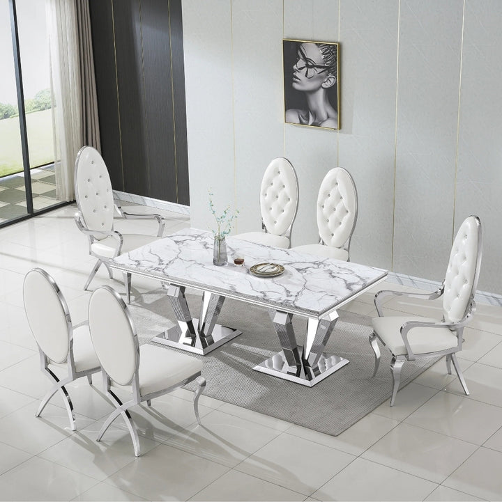 RDT308 MESA DE COMEDOR PLATA